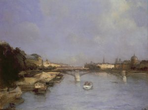 Río Sena, París de Antoine Vollon